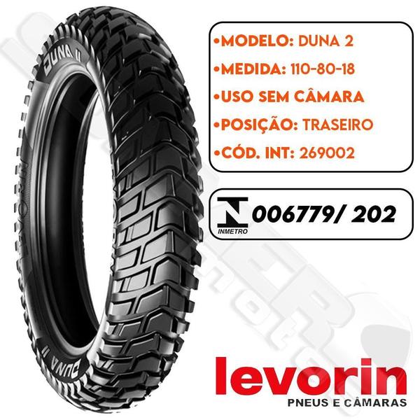 Imagem de Par Pneu Xtz 125/ Xt 225 90-90-21 + 110-80-18 Duna 2 Levorin