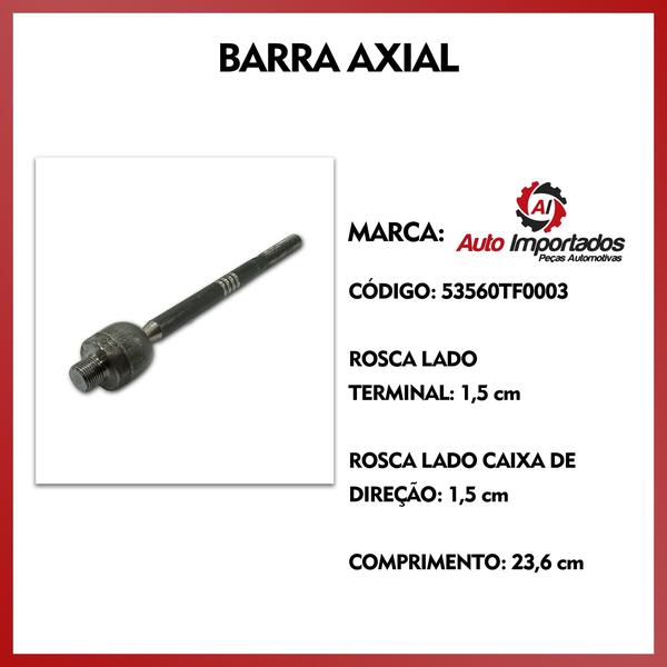 Imagem de Par Ponteira Pivô Direção Barra Axial Honda City 2009 A 2014