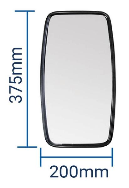 Imagem de Par Retrovisor Liso 37,5X20 Caminhão Para Ford F12000 Sapão