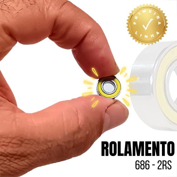 Imagem de Par Roldanas Rolamento 12 Dentes Cambio Traseiro 12v Preto