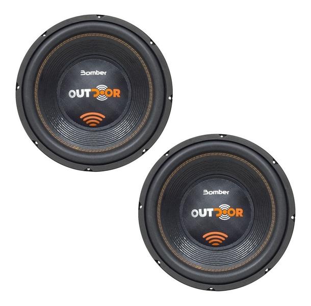 Imagem de Par Subwoofer 12  Bomber Outdoor 500 Watts Rms 4 Ohms