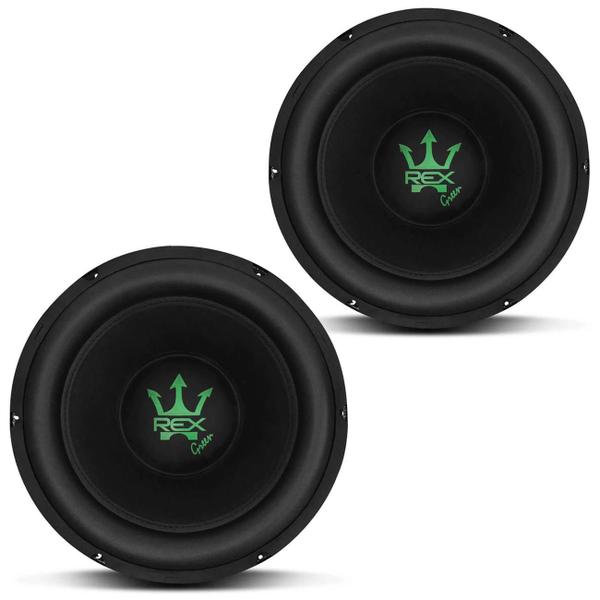 Imagem de Par Subwoofer Magnum Rex Green 8 Polegadas 4 Ohms 400W RMS Bobina Simples