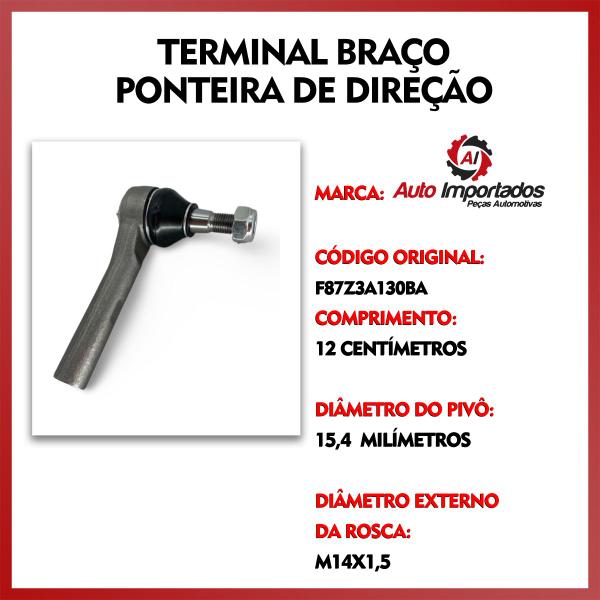 Imagem de Par Terminal De Direção Ponteira Pivô Suspensão Dianteira Ford Explorer 1998 1999 2000 2001