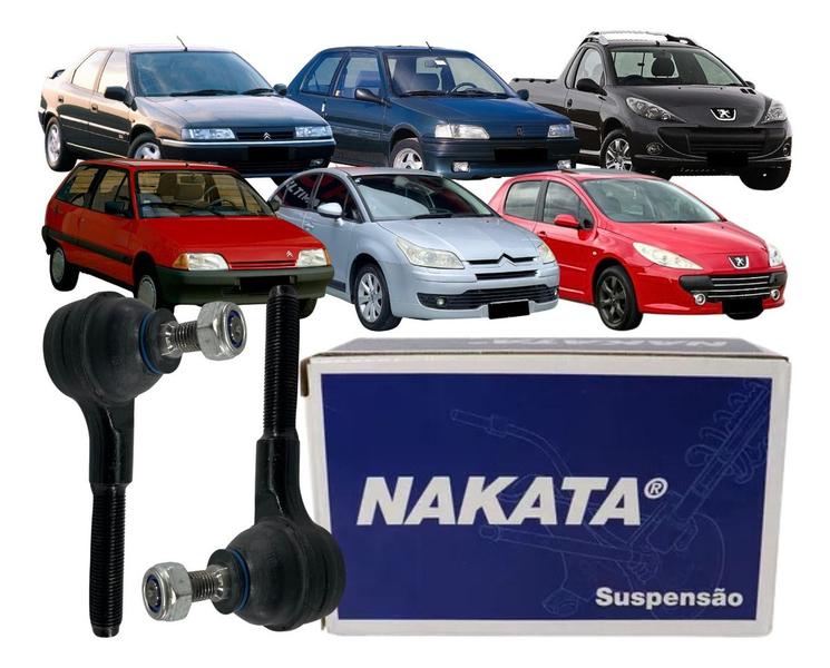 Imagem de Par Terminal Direção Nakata Peugeot 206 1.0 16v 2001 2012