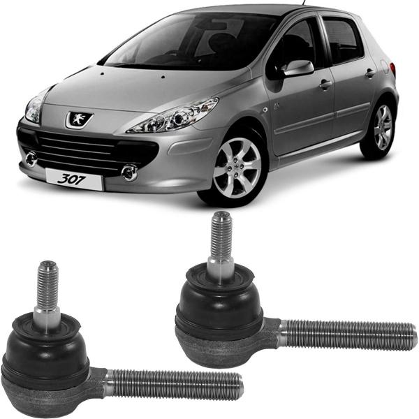 Imagem de Par Terminal Direção Peugeot 307 01 2002 2003 a 2011 Viemar