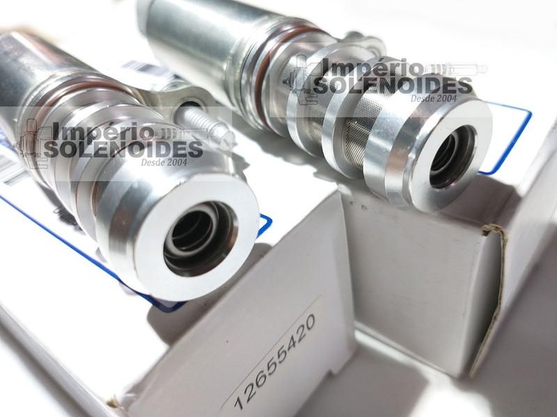 Imagem de Par Válvula Solenoide Admissão + Escape Captiva 2.4 Kit peça Nova 