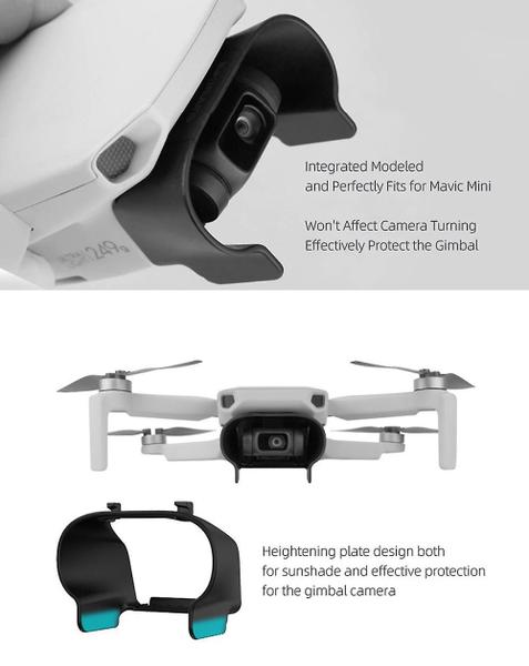 Imagem de Para Dji Mavic Mini Lens Hood Capa Protetora Anti-reflexo Sun Hood Acessórios