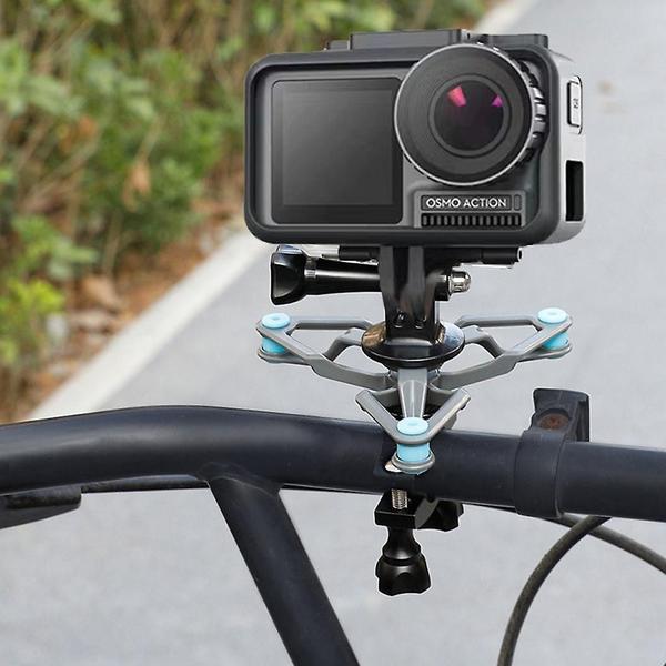 Imagem de Para Dji Osmo Action Camera Suporte de amortecedor de bicicleta Suporte fixo estendido