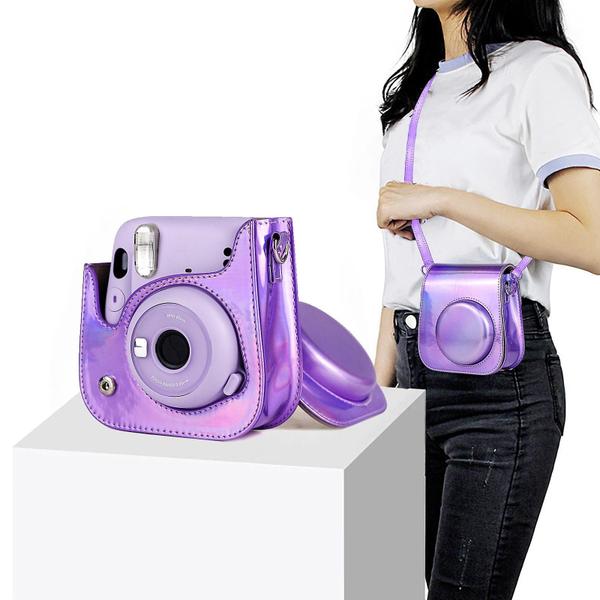 Imagem de Para Instax Mini 11 Case Instant Film Camera Protective Case Protetor de couro