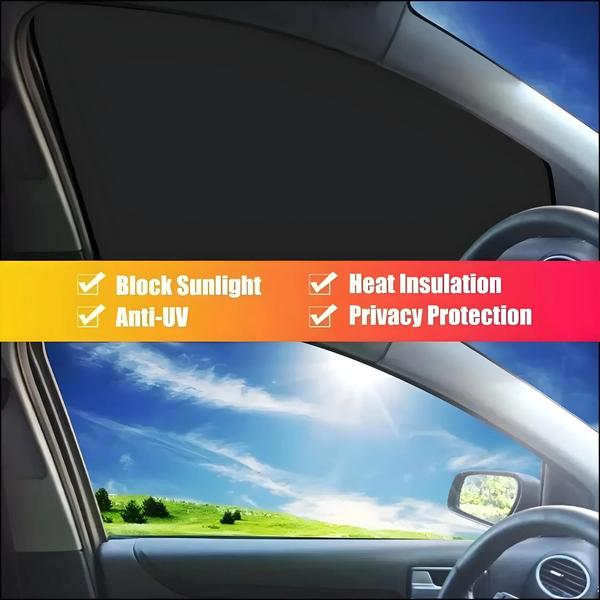 Imagem de Para-sol Magnético de Titânio para Carro - Dupla Face com Isolamento Térmico