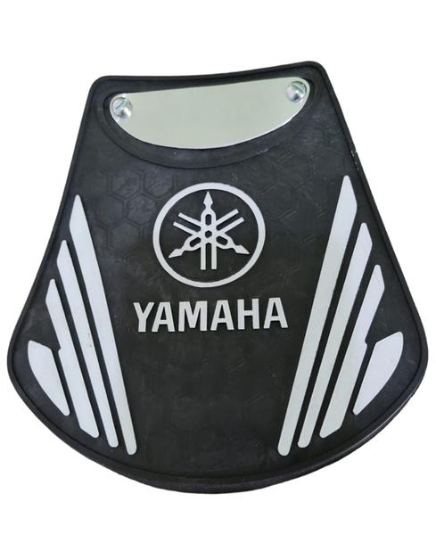 Imagem de Parabarro Lameira Moto Com Logo Yamaha Ybr Dt Rd Xtz Branco