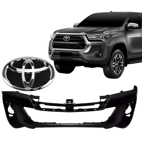 Imagem de Parachoque Dianteiro Hilux Srx 2019 2020 + Emblema