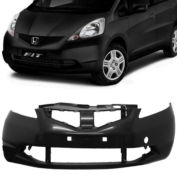 Imagem de Parachoque Dianteiro Honda Fit 2009 a 2012  Preto Liso 8075 DTS