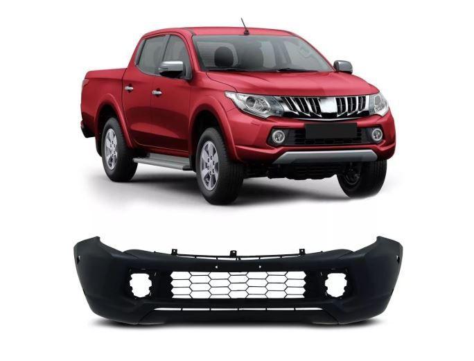 Imagem de Parachoque Dianteiro Mitsubishi L200 Triton 2016 2017 2018 2019 Completo Com Furo Para Moldura