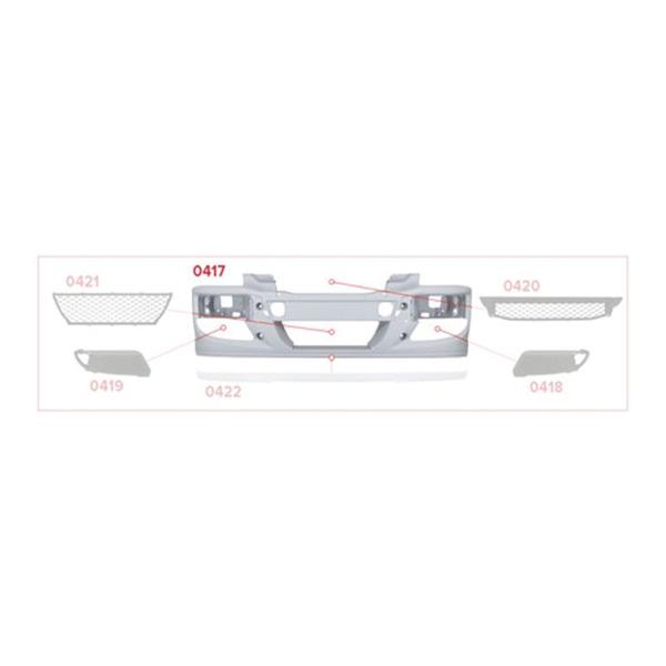 Imagem de Parachoque Iveco Tector 2008 2018 Original 5801537126