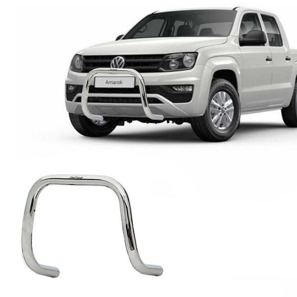 Imagem de Parachoque Quebra Mato Amarok 2015 2016 2017 2018 2019 Cromo