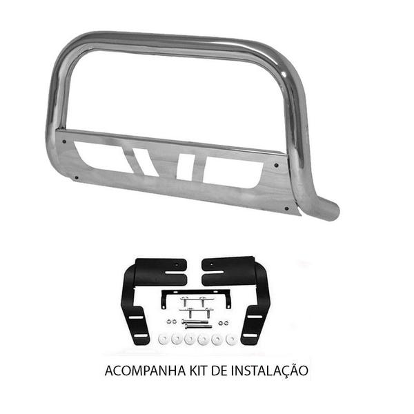 Imagem de Parachoque Quebra Mato Hilux 2002 2003 2004 Cromado C Chapa