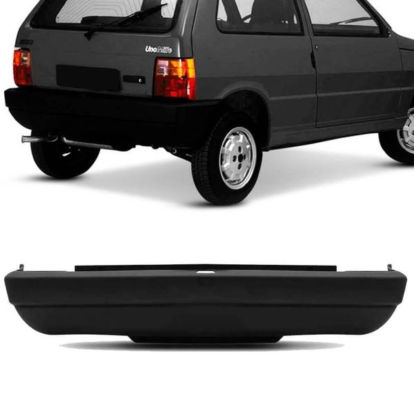 Imagem de Parachoque Traseiro Fiat Uno 85 a 98 Preto Texturizado Dts