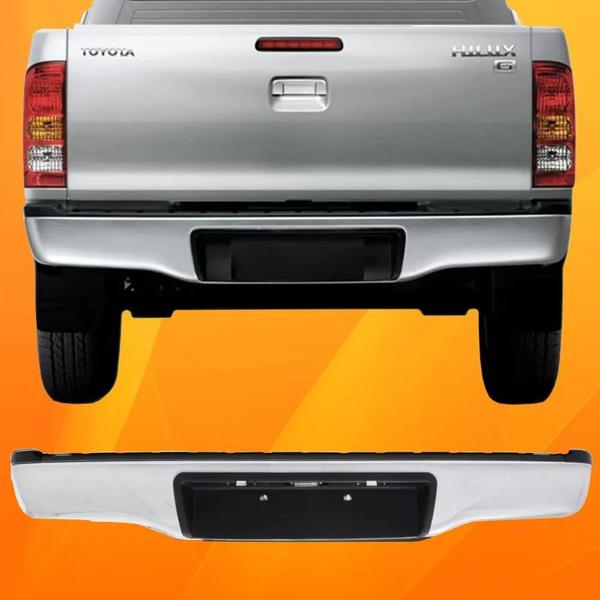 Imagem de Parachoque Traseiro Hilux 06 07 08 2009 2010 2011 2012 2013