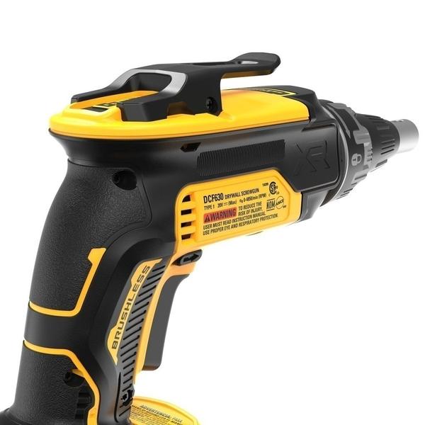 Imagem de Parafusadeira Drywall 1/4 Pol 20v MAX Brushless sem Bateria e Carregador DCF630B-B3 - DeWALT