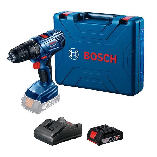 Imagem de Parafusadeira e Furadeira de Impacto de ½" Bosch GSB 180-LI, 18V, com 1 Bateria 1,5Ah e Carregador B