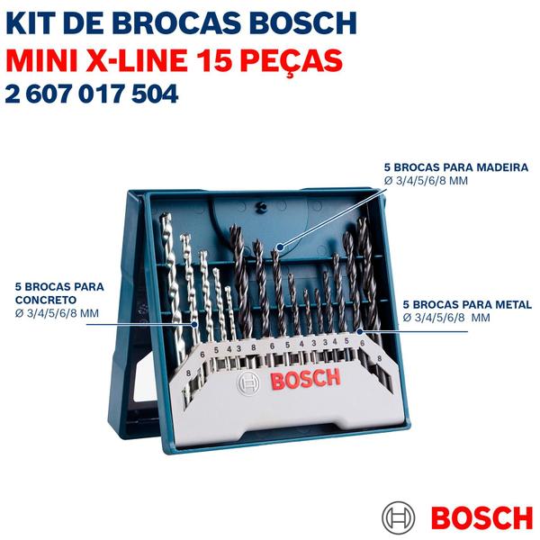 Imagem de Parafusadeira E Furadeira Impacto 18v Gsb 180-li + Kit Bosch