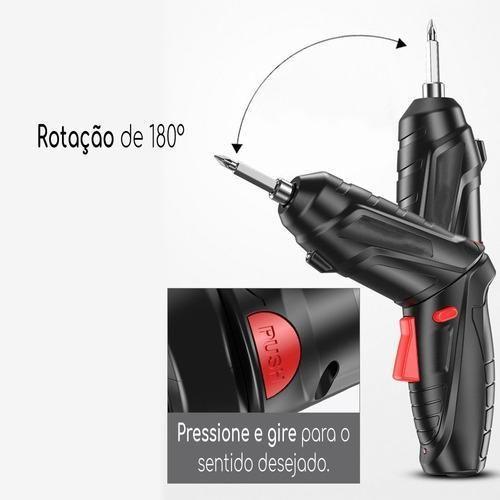 Imagem de Parafusadeira Elétrica 47 Pcs - Preto - 110V/220V