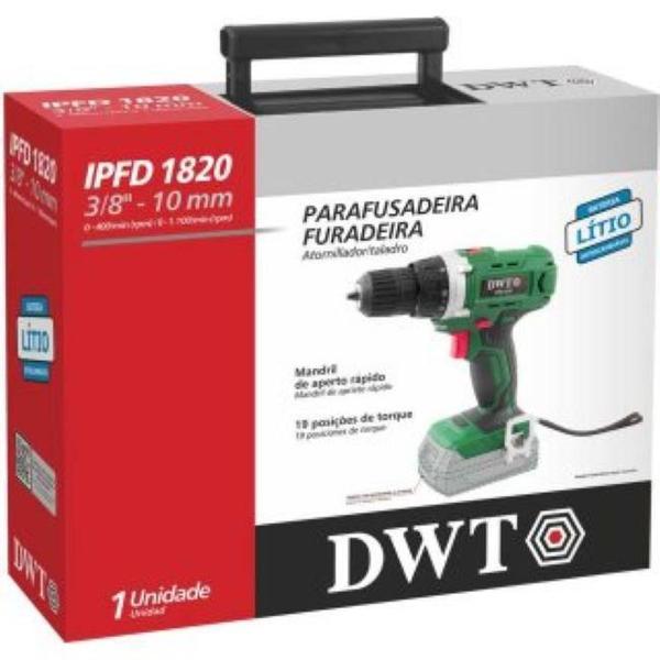 Imagem de Parafusadeira Furadeira Ipfd 1820 Dwt + Bateria 4Ah +