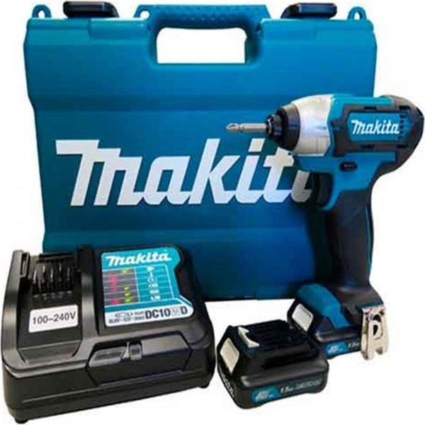 Imagem de Parafusadeira Makita Impacto 12V Bateria 1.5 Bivolt Td110Dwye