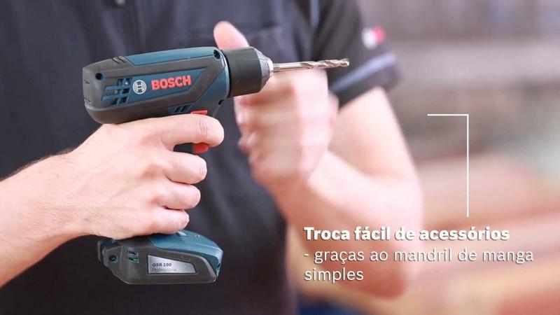 Imagem de Parafusadeira Smart Gsr1000 Original Bosch  Bateria Lítio 12v Bivolt + Kits