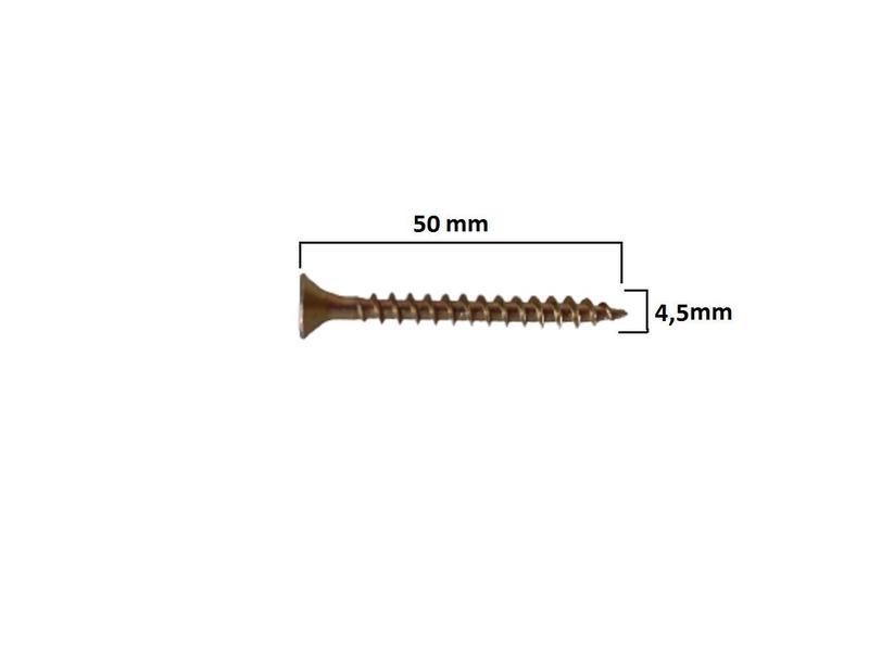 Imagem de Parafuso 4,5x50 Para Madeira New-Fix Phillips Chip-fix 500pç