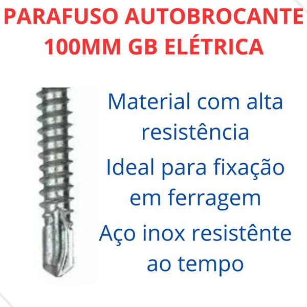 Imagem de Parafuso Autobrocante Sextavado Aço inox  5,5x 100mm 250un