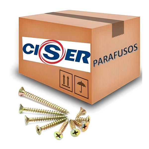 Imagem de Parafuso Chipboard Cabeça Chata 4,0x35mm 500 Unidades Ciser