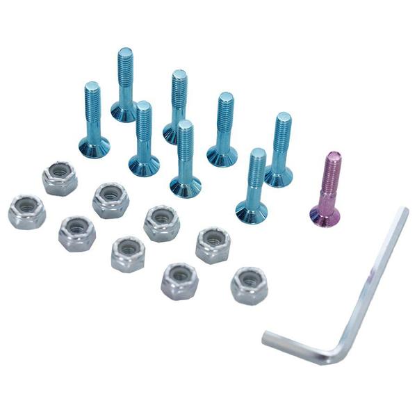 Imagem de Parafuso De Base Krux Krome Phillips Hardware 1" Azul/Rosa