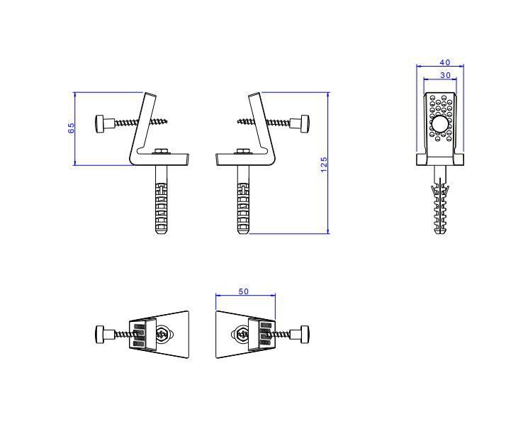 Imagem de Parafuso de fixação lateral Deca para Bacias e Bides SP.121.01 Cromado