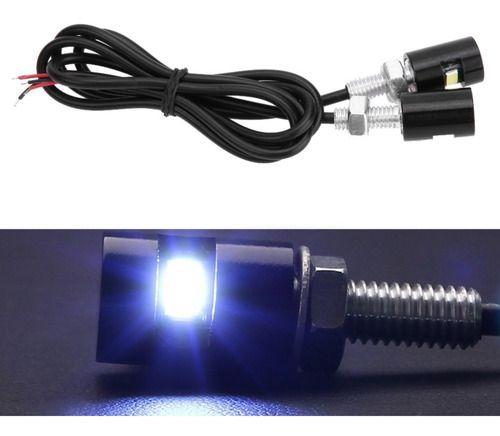 Imagem de Parafuso De Placa Luz Led Branco Moto/ Carro - Par Preto