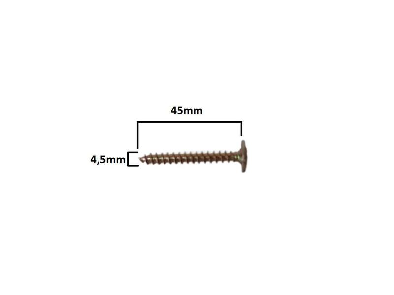 Imagem de Parafuso Flangeado Madeira 4,5x45 New-Fix Phillips 500pç