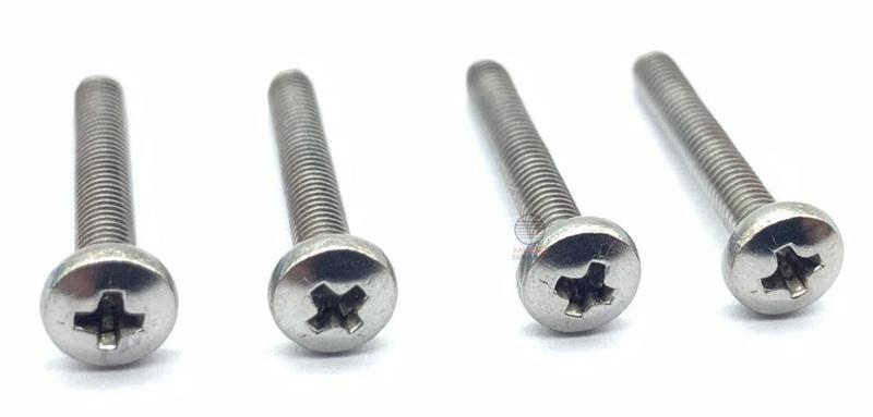 Parafuso INOX Captador HUMBUCKER guitarra 4 unidade - LATONE Imagem de Parafuso INOX Captador HUMBUCKER guitarra 4 unidade