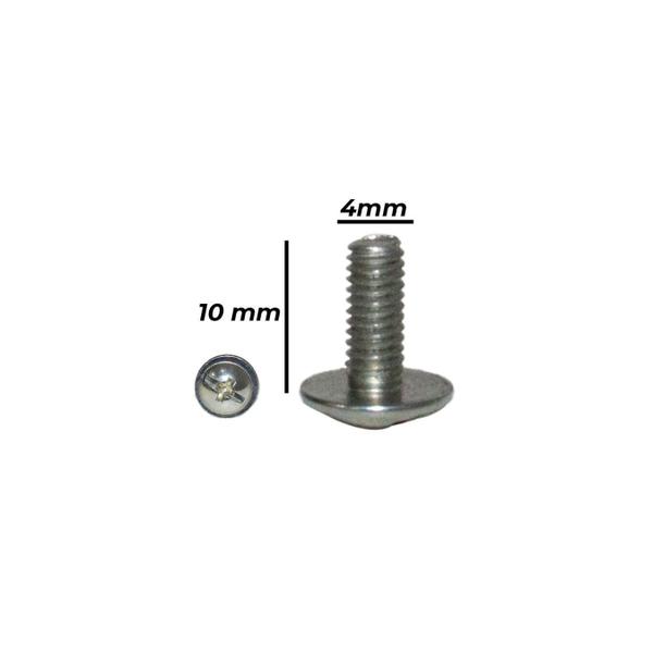 Imagem de Parafuso M4 X 10 Cabeça Flangeada Combinada Cx 1000 Pçs