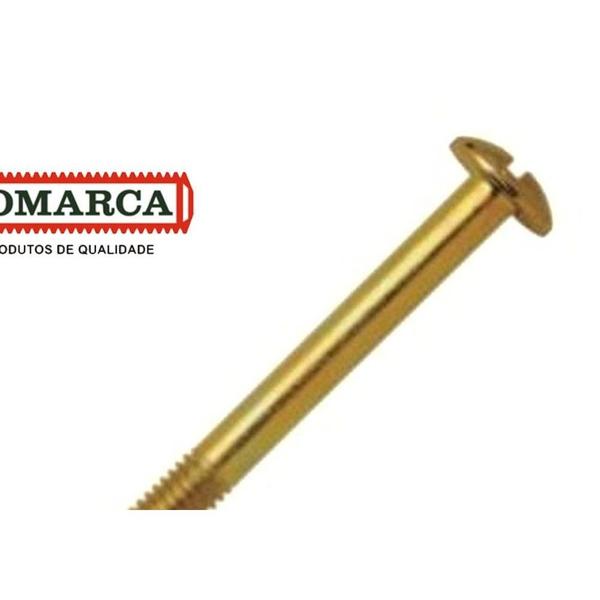 Imagem de Parafuso Para Cama Jomarca 1/4" X 120Mm Fenda Com Porca