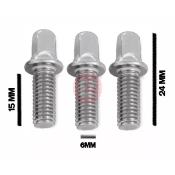 Imagem de Parafuso Para Cardam E Pedal De Bateria 15Mm X 6Mm M6