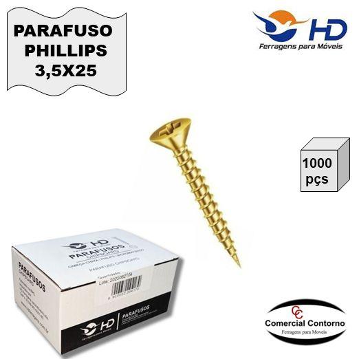 Imagem de Parafuso Phillips HD Ferragens 3,5x25 Caixa c/1000 unidades