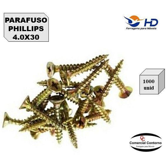 Imagem de Parafuso Phillips HD Ferragens 4.0x30 Caixa c/500 unidades