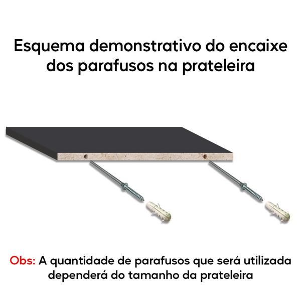 Parafuso Pino Suporte Invisível Prateleira 10 Peças 170mm - Mastertel Imagem de Parafuso Pino Suporte Invisível Prateleira 10 Peças 170mm