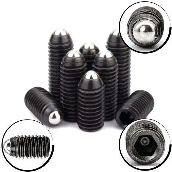 Imagem de Parafuso Posicionador M20 x 30 mm kit com 10 peças - Aço Carbono 1045 - cl 12.9