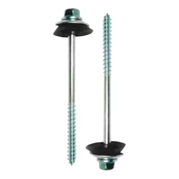 Parafuso Telheiro Kit Completo 100un 5/16x110mm Daja Pratic Imagem de Parafuso Telheiro Kit Completo 100un 5/16x110mm Daja Pratic