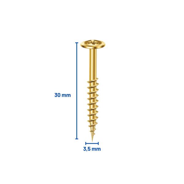 Imagem de Parafusos Chip Cabeça Flangeada 3,5 X 30mm Phillips