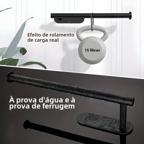 Imagem de Parafusos De Cozinha Autoadesivos De Aço Inoxidável Sob O Suporte De Toalha De Papel Do Armário