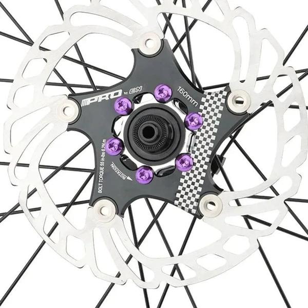 Imagem de Parafusos de Rotor de Freio a Disco MTB T25 - Kit com 12 Peças em Liga de Aço