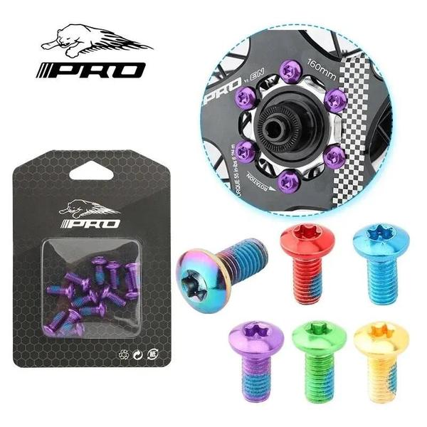 Imagem de Parafusos de Rotor de Freio a Disco MTB T25 - Kit com 12 Peças em Liga de Aço